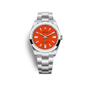 Oyster Perpetual 41Mm Stainless Steel Red Dial