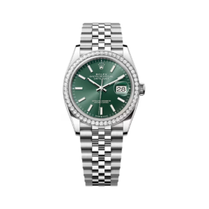 Datejust 126284RBR-0043 White Gold Mint Green Dial 36mm