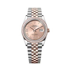 Datejust 126281RBR-0015 Everose Gold-Diamonds Rose Dial 36mm