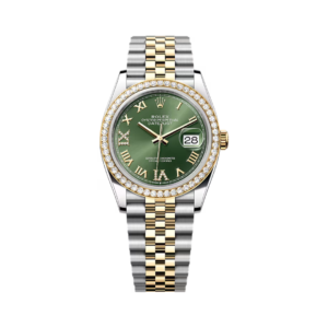 Datejust 126283RBR-0011 Oystersteel-Yellow Gold Olive Green Dial 36mm