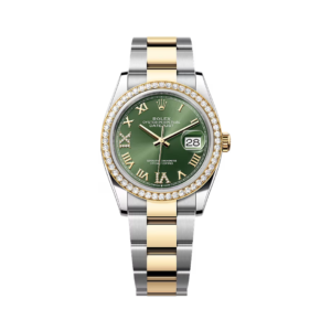 Datejust 126283RBR-0012 Oystersteel-Yellow Gold Olive Green Dial 36mm