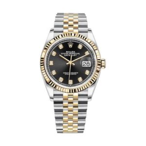 Datejust 126233-0021 Black Diamond Dial 36Mm 18K Yellow Gold And Stainless Steel
