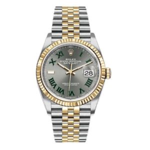 Datejust 126333 SLGRJ Fluted Bezel Slate Green Roman Dial 41Mm Oystersteel Jubilee Bracelet