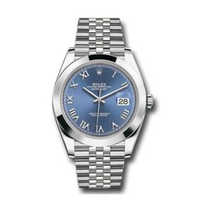 Datejust 126300 BLRJ Blue Roman Numerals 41Mm Stainless Steel Jubilee Bracelet