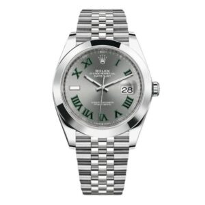 Datejust 126300 SLGRJ Slate Grey Green Roman 41Mm Oystersteel
