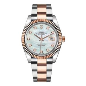 Datejust 126331 Mdo Mother Of Pearl Diamond Dial 41Mm 18Kt Rose Gold & Stainless Steel