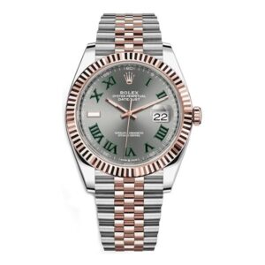 Datejust Wimbledon Everose Gold And Stainless Steel Jubilee Bracelet
