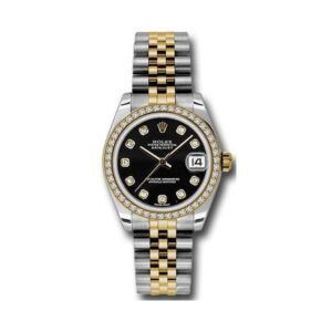 Datejust Black Dial 31Mm Stainless Steel & 18K Yellow Gold