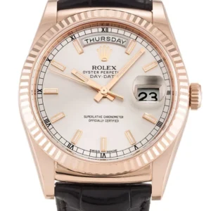 Rolex Day-Date 36mm Silver Dial 118135 Super Clone