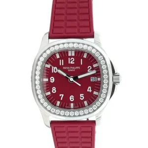 Aquanaut 5067A SS PPF 1:1 Best Edition Red Textured Dia lon Red Rubber Strap RONDA Quartz