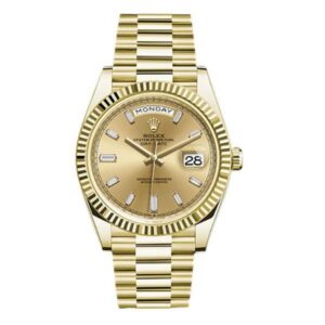 Day Date 228238 Chbdp Champagne Baguette Dial 40Mm 18Kt Yellow Gold
