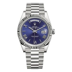 Day Date 228239 Blrp Blue Deconstructed Roman 40Mm 18Kt White Gold