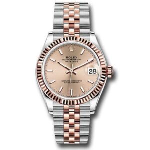 Datejust 278271 Roij Rose Index 31Mm Oyster Perpetual 18K Rose Gold & Steel