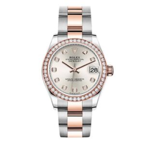 Datejust 278381Rbr Sdo 46 Diamond Bezel 31Mm Silver Diamond Dial Steel And Everose Gold Steel