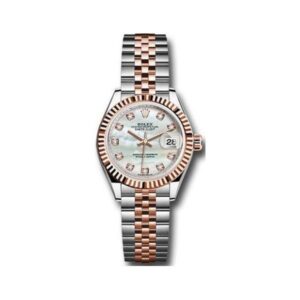 Datejust 279171 Mdj Mother Of Pearl Diamond Dial Fluted Rose Gold 28Mm 18Kt Rose Gold And Oystersteel