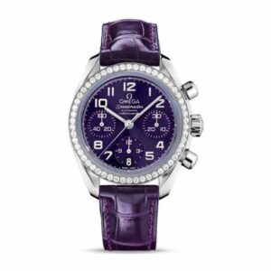 Speedmaster Chronograph 38Mm Stainless Steel Purple Dial
