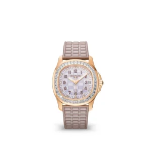 Aquanaut 5068 RG PPF 1:1 Best Edition White Textured Dial on Pink Rubber Strap 324CS