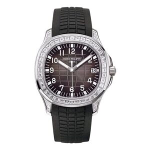 Aquanaut 5167/300G-010 Black Dial Diamond Bezel 40Mm 18K White Gold