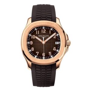 Aquanaut 5167R-001 Brown Dial Arabic Numerals 40Mm 18K Rose Gold