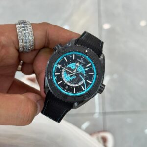 Seamaster Planet Ocean 600M 45.5 mm, Black Ceramic on Rubber Strap
