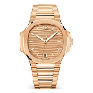 Nautilus 7118/1R-010 Golden Dial 35Mm 18K Rose Gold