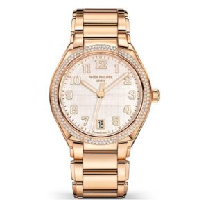 Twenty~4 7300/1200R-010 18K Rose Gold 36Mm Silvery Dial Diamond-Set Bezel