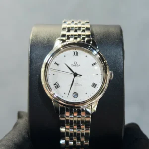 SILVER DIAL STEEL DE VILLE PRESTIGE STEEL STRAP 34MM