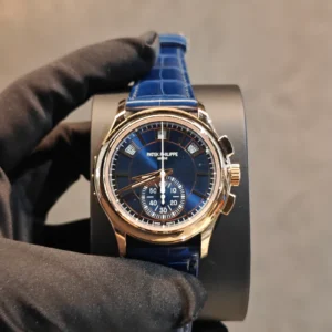 BRAND NEW 5905R-010 5905 5905r COMPLICATIONS FLYBACK CHRONOGRAPH ANNUAL CALENDAR BLUE ROSE GOLD 42 MM