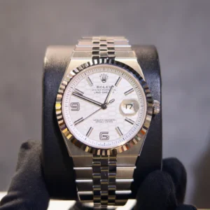 ROLEX 127334 LAND-DWELLER 40 WHITE DIAL WHITE GOLD OYSTER STEEL 40MM