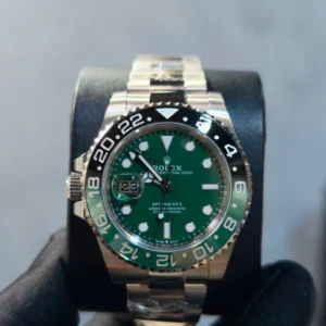 BRAND NEW 126729VTNR 126729 GMT-MASTER II 18K WHITE GOLD GREEN DIAL OYSTERSTEEL 40mm