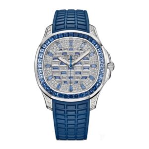 Aquanaut Luce 5268/461G-001Haute Joaillerie White Gold Diamond/Sapphires Pave Dial