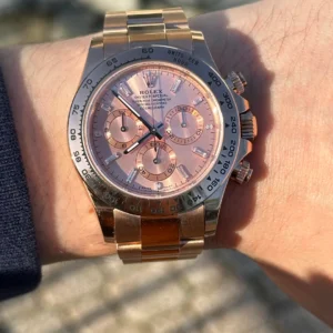 Daytona 116505 904L RG VF 1:1 Best Edition Pink Crystal Dial On 904L RG Bracelet DD4130 Super Clone