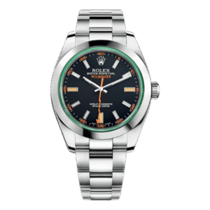 Milgauss 116400Gv Black Dial With Green Crystal 40Mm Stainless Steel Oyster Bracelet