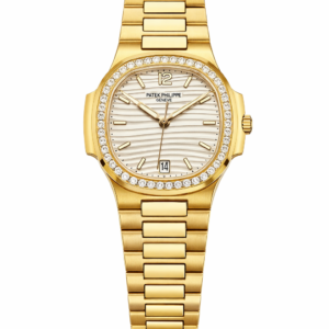 PATEK PHILIPPE NAUTILUS 7118 WHITE DIAL MOISSANITE DIAMOND 35.2MM