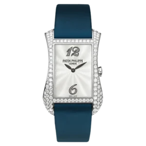 Patek Philippe 4972G-001 Mother of Pearl White Gold Gondolo Serata Gem-Set Watch 27.4mm