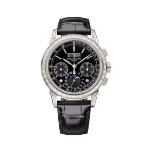 Grand Complications 5271P-010 Platinum with Baguette Diamond Bezel and Lugs Black Dial 41mm