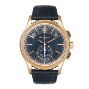 Patek Philippe 5905R-010 Blue Dial Rose Gold Annual Calendar Chronograph 42mm