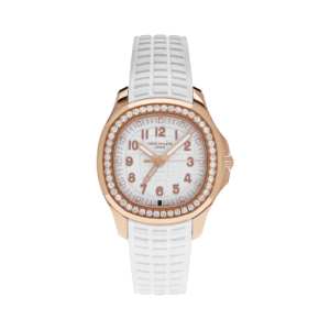 Aquanaut 5269/200R-001 Diamond-Set Bezel 18K Rose Gold White Dial