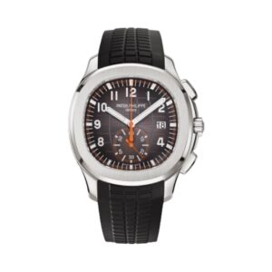 Aquanaut 5968A-001 Black Embossed Dial Chronograph 42mm