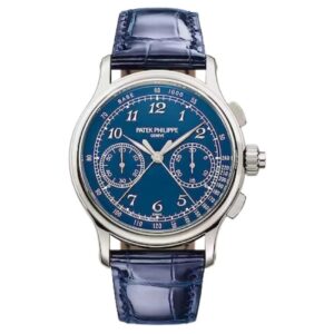 Grand Complications 5370P-011 Split Second Chronograph Blue Leather