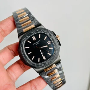 Patek Philippe Nautilus 5711 DIW Carbon DIWF 1:1 Best Edition Black Textured Dial