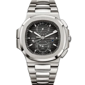 Patek Philippe Nautilus 5990/1A-001 Travel Time Black Dial Men?s Stainless Steel Watch