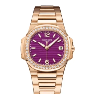 Patek Philippe Nautilus 7010/1R-013 Purple Dial Rose Gold Women?s Watch