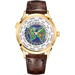 Patek Philippe World Time 5131J-001 Yellow Gold GMT Men?s Luxury Watch 39.5mm