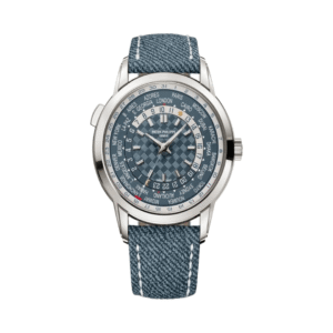 World Time With Date 5330G-001 Opaline Blue-Gray Dial