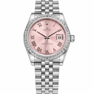 ROLEX DATEJUST DIAMONDS PINK DIAL EW FACTORY 31MM