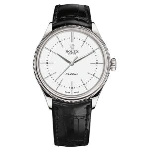 Cellini M50509-0016 39Mm Stainless Steel White Dial 18 Ct White Gold