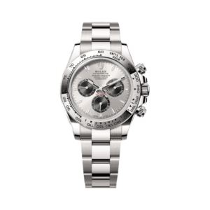 Cosmograph Daytona 126509-0003 White Gold with Engraved Bezel Silver Dial