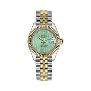 Datejust 279173 MGDJ Steel & Yellow Gold 28mm Mint Green Diamond Dial