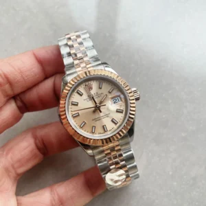 ROLEX DATEJUST 28MM 904L RG/SS CHAMPAGNE DIAL SUPER CLONE